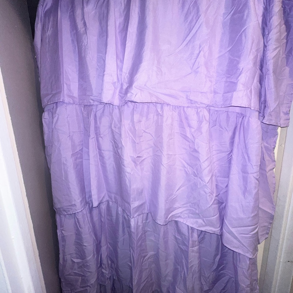 Lavender Layered curtain set